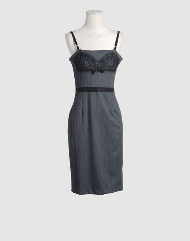 D&G Women - Dresses - 3/4 length dress D&G on YOOX :  lingerie inspired lingerie dress d and g dress