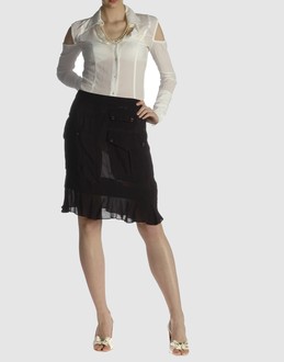 BALENCIAGA - ���f�B�[�X - �X�J�[�g - �Ђ���X�J�[�g on YOOX.COM 