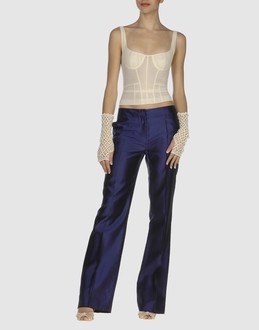 GIANFRANCO FERRE' dress pants :  blue pants bootleg navy