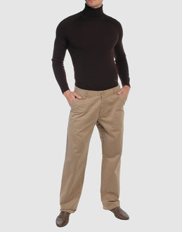 Cloth - Belt loops - Button, zip fly closure - Five pockets - Tapering leg cut - Contrast stitched detailing - Rear logo -