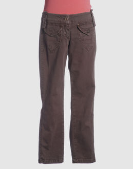 Stretch - Cloth - Low waisted - Button, zip fly closure - Four pockets - Tapering leg cut - Studs - Stitch detailing - Logo details -