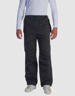 Gabardine - Drawstring waist - Button, zip fly closure - Three pockets - Drawstring hemline -
