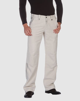 Moleskin - Belt loops - Button, zip fly closure - Four pockets - Zip closing hemline -