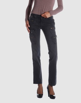 Delave - Gabardine - Belt loops - Button, zip fly closure - Multipockets - Tapering leg cut - Studs - Stitch detailing - Slashed detailing -