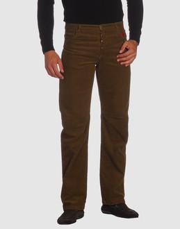 Velveteen - Belt loops - Button closing - Five pockets - Straight leg cut - Logo details -
