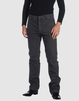 Herringbone - Belt loops - Hook-and-bar, zip fly closure - Four pockets - Striped detailing -