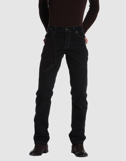 Chamois cloth - Gabardine - Belt loops - Button, zip fly closure - Five pockets - Straight leg cut - Studs - Contrast stitched detailing - Embroidered logo -
