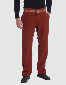 Velveteen - Belt loops - Button closing - Three pockets - Straight leg cut - Studs - Belt attachment -