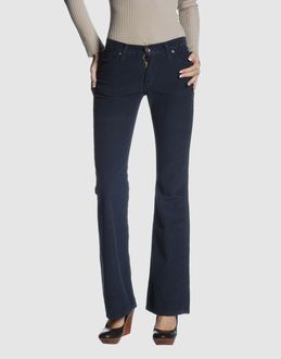 Velveteen - Belt loops - Button, zip fly closure - Five pockets - Bootleg cut - Rear logo -