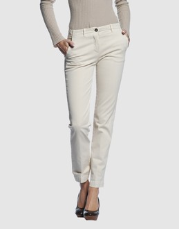 Gabardine - Stretch - Belt loops - Button, zip fly closure - Three pockets - Tapering leg cut -