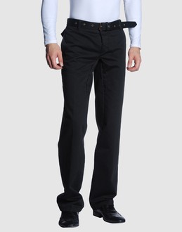 Cloth - Belt loops - Button closing - Multipockets - Straight leg cut - Belt attachment - Strap detailing -