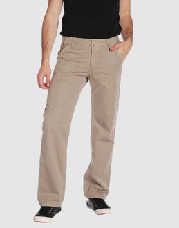 Gabardine - Belt loops - Hook-and-bar, zip fly closure - Multipockets - Straight leg cut - Rear logo - Stitched trimmed -