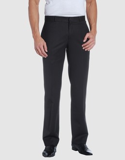Twill - Belt loops - Hook-and-bar, zip fly closure - Four pockets - Straight leg cut - Unfinished hems -