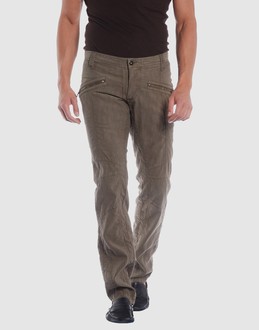 Canvas - Belt loops - Button, zip fly closure - Four pockets - Straight leg cut - Rear logo - Stitched trimmed -