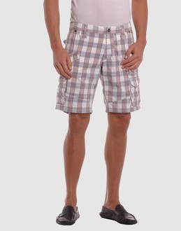 Tartan - Belt loops - Button, zip fly closure - Multipockets - Straight leg cut - Studs - Rear logo -