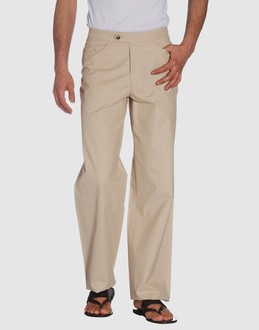 Gabardine - Hook-and-bar, zip fly closure - Three pockets - Wide leg cut - Appliqu? - Boning -