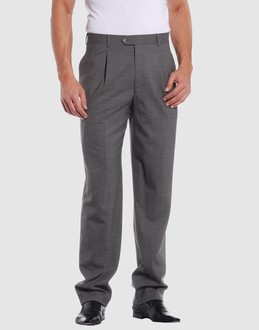 Cloth - Belt loops - Hook-and-bar, zip fly closure - Five pockets - Straight leg cut - Unfinished hems - Boning -