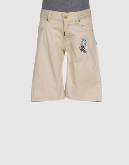 Gabardine Stretch Button, zip fly closure Five pockets Elasticised rear Rear logo Embroidery Dry cle...