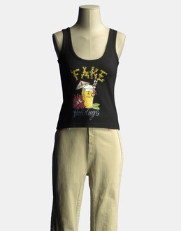 FAKE LONDON GENIUS TOPWEAR T-shirt senza maniche su YOOX.COM
