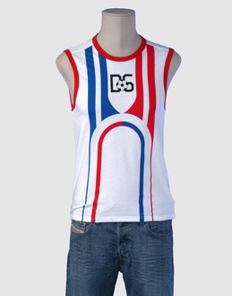 DOLCE &amp; GABBANA BEACHWEAR - TOPS - T-shirts sans manches - SUR YOOX.COM