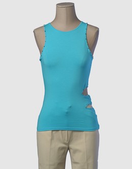 VERSACE JEANS COUTURE - TOPS - T-shirts sans manches sur YOOX.COM
