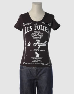 LES FOLIES DE PIGALLE - TOPS - T-shirts manches courtes sur YOOX.COM