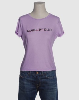 AGAINST MY KILLER TOPWEAR T-shirt maniche corte su YOOX.COM