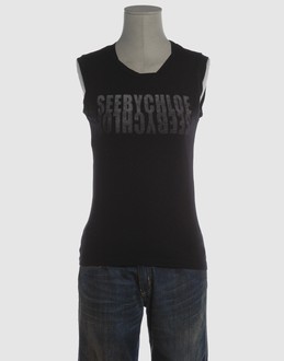 SEE BY CHLOE' - ���f�B�[�X - �g�b�v�X - �m�[�X���[�u  on YOOX.COM 