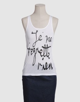 Superfine tops t-shirts sans manches