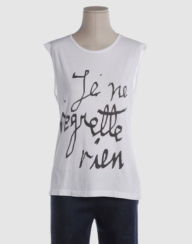 \#9 APRIL 77 Women - Tops & tees - Sleeveless t-shirt APRIL 77 on YOOX