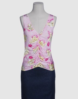 BLUGIRL BLUMARINE TOPWEAR T-shirt senza maniche su YOOX.COM