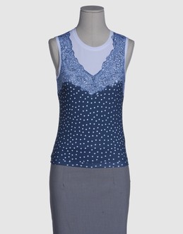 BLUMARINE JEANS TOPWEAR T-shirt senza maniche su YOOX.COM