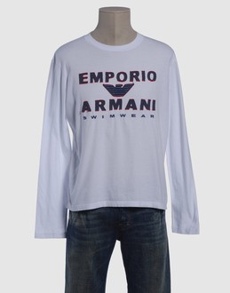 Emporio armani swimwear tops t-shirts manches longues