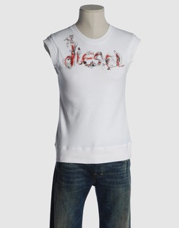 DIESEL - TOP WEAR - Sleeveless t-shirts - on YOOX.COM