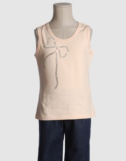 MISS BLUMARINE JEANS TOPWEAR T-shirt senza maniche su YOOX.COM