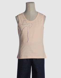 MISS BLUMARINE JEANS TOPWEAR T-shirt senza maniche su YOOX.COM