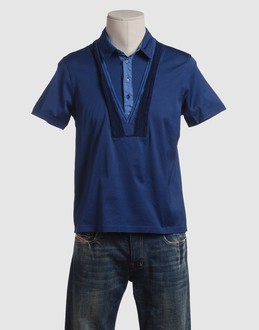 Jersey - Polo collar - Button closing - Stitched trimmed -
