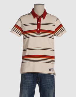 Jersey - 3 buttons - Side slit hemline - Striped detailing - Logo details -