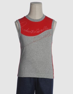 ROBERTO CAVALLI DEVILS TOPWEAR T-shirt senza maniche su YOOX.COM