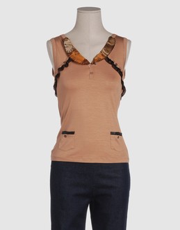 JOHN GALLIANO TOPWEAR T-shirt senza maniche su YOOX.COM