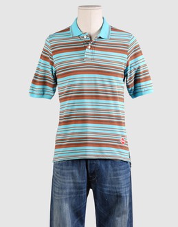 Piqu? - 2 buttons - Side slit hemline - Logo details - Striped detailing -