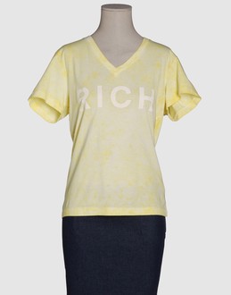 Confronta prezzi Richmond denim topwear t-shirt maniche corte su yoox.com
