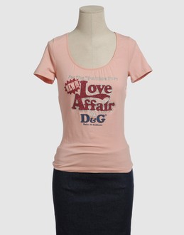 D&g tops t-shirts manches courtes