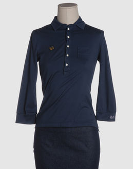 Jersey - Coin pocket - 5 buttons - Side slit hemline - Contrasting applications - Logo print -