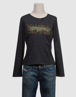 Confronta prezzi Krizia jeans topwear t-shirt maniche lunghe su yoox.com