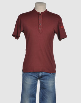 STONE ISLAND DENIMS - TOPS - T-shirts manches courtes - sur YOOX.COM-Jersey Rayures Fermeture avec boutons Bas avec fentes latérales Logo brodé Jersey Tissé 100% coton