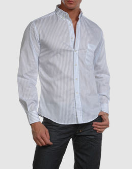 Cloth - Jacquard - Button-down collar - Single external pocket - Button closing - Striped detailing -