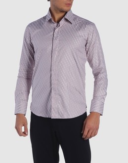 Poplin - Jacquard - Boned collar - Hidden buttons - Striped detailing -