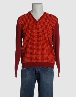 Jacquard - Light-weight jumper - V-neckline -