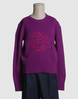 Versace young maille pulls &agrave; col ras du cou